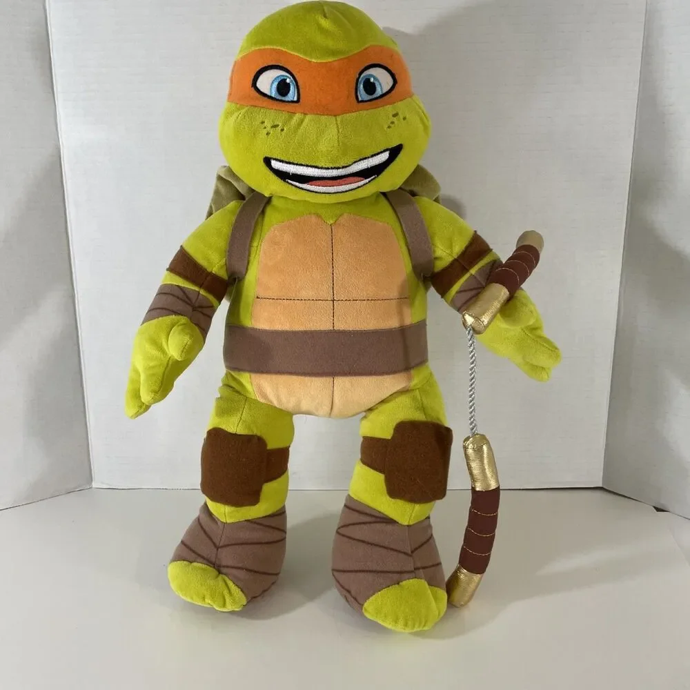 Teenage Mutant Ninja Turtle Build A Bear Michelangelo Stuffed Animal Plush 18
